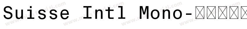 Suisse Intl Mono字体转换
